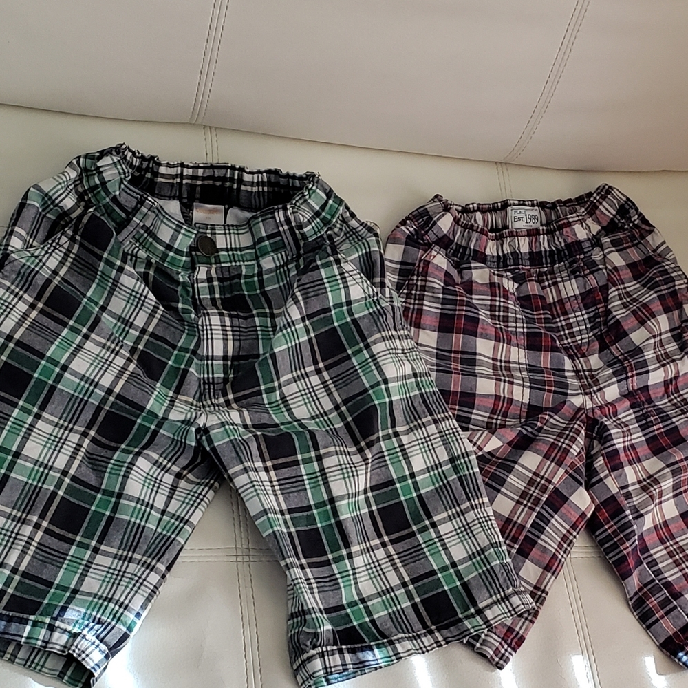 Plaid boy's shorts 2 pcs size 10 Gymboree/C-Place